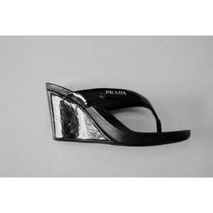 Prada sandal wedges size 8.5